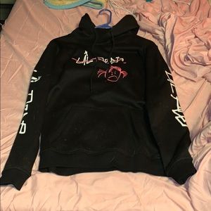 Lil peep, black hoodie, size M